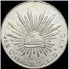 Image 2 : 1896Go RS Mexico Silver 8 Reales Cap and Rays CHOICE AU