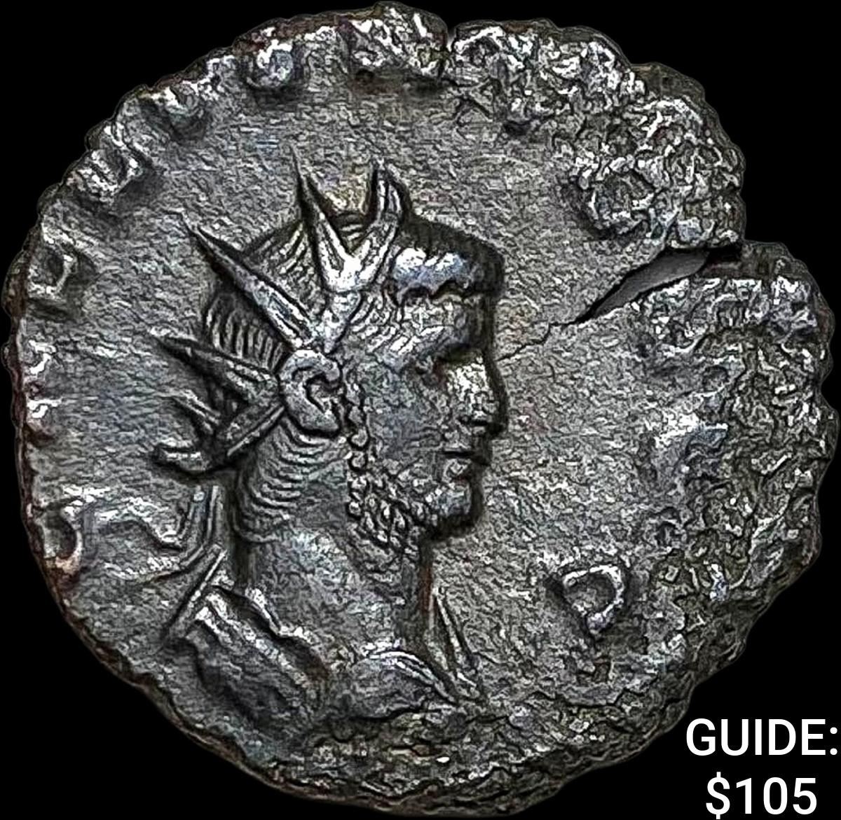 Roman Gallienus, 253-268 AD BI DBL Denarius CHOICE AU