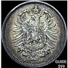 Image 1 : 1876-J Germnay Silver 1 Reichsmark NEARLY UNCIRCULATED