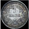 Image 2 : 1876-J Germnay Silver 1 Reichsmark NEARLY UNCIRCULATED