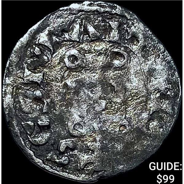 1150-1200 AD France Abbey of St.Martin Silver Denier NEARLY UNCIRCULATED