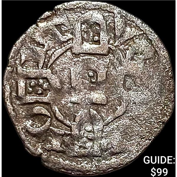1248-1279 Portugal Alfonso III Silver Denero NEARLY UNCIRCULATED