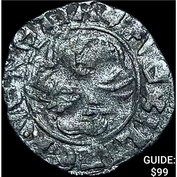 14-15th C. Venice Silver Tornesello NEARLY UNCIRCULATED