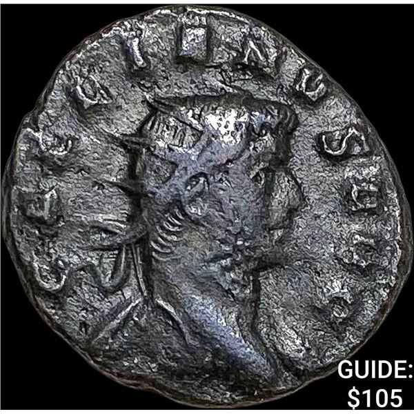 Roman Gallienus, 253-268 AD BI DBL Denarius CHOICE AU