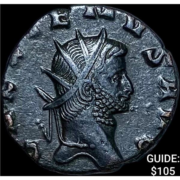Roman Gallienus, 253-268 AD BI DBL Denarius CHOICE AU