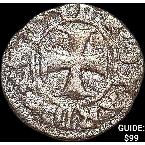 14-15th C. Venice Silver Tornesello NEARLY UNCIRCULATED