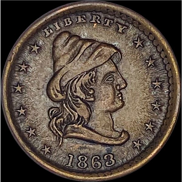 1863 Civil War Token-"Our Army" CLOSELY UNCIRCULATED