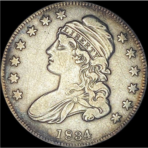 1834 Capped Bust Half Dollar NEARLY UNCIRCULATED