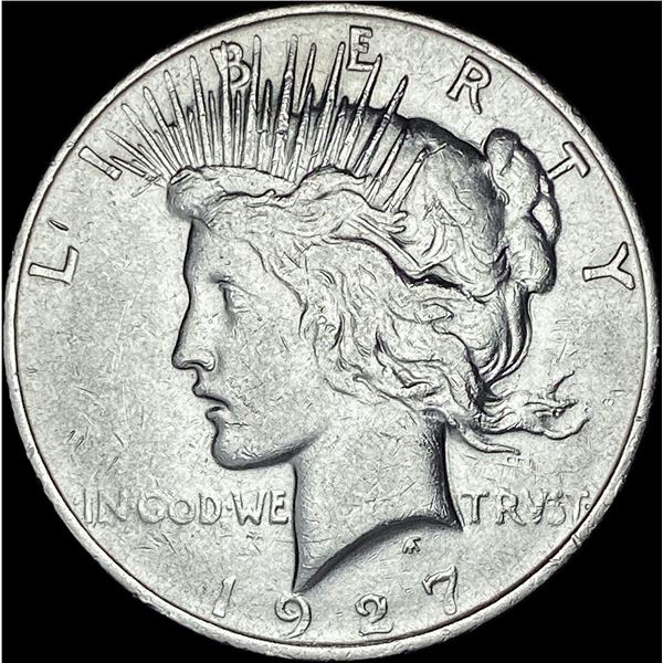 1927-D Silver Peace Dollar NEARLY UNCIRCULATED