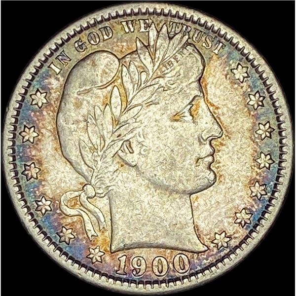 1900 Barber Silver Quarter CLOSELY UNCIRCULATED