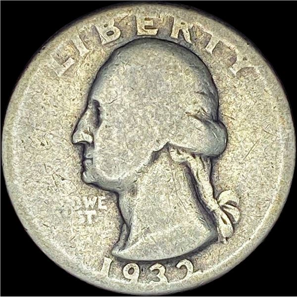 1932-D Silver Washington Quarter NEARLY UNCIRCULATED