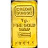 Image 1 : Credit Suisse 1g Gold Bar 999.9 HIGH GRADE