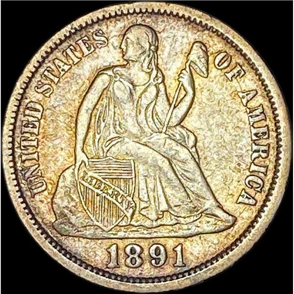 1891-O Seated Liberty Dime CLOSELY UNCIRCULATED