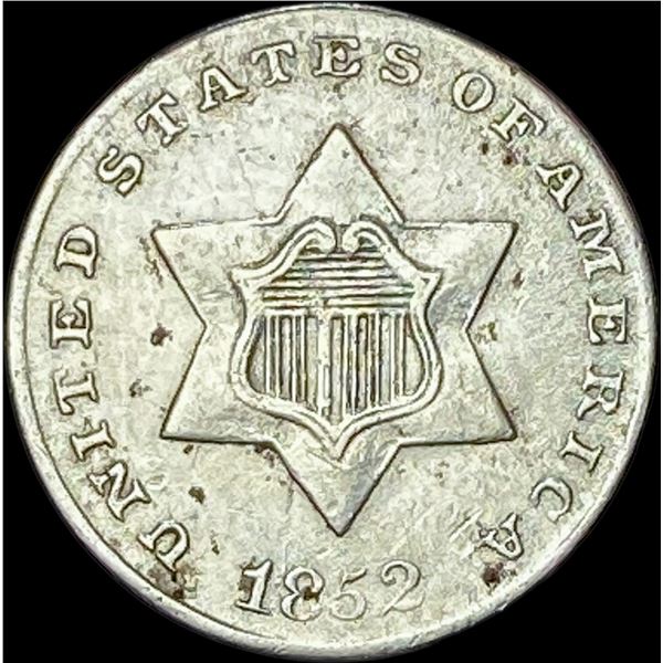1852 Silver Three-Cent Piece CLOSELY UNCIRCULATED