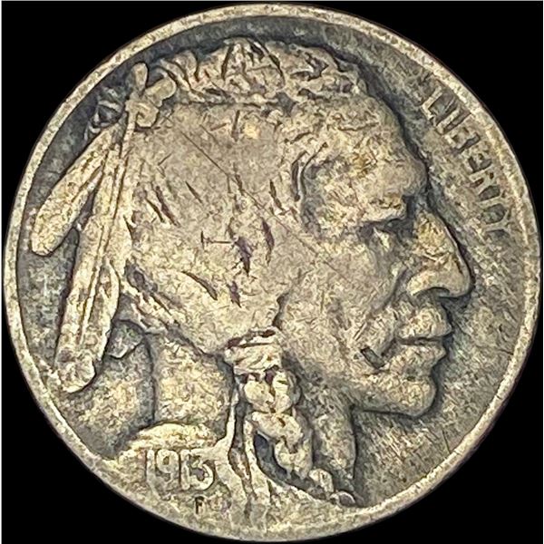 1913-D Type 2 Buffalo Nickel LIGHTLY CIRCULATED