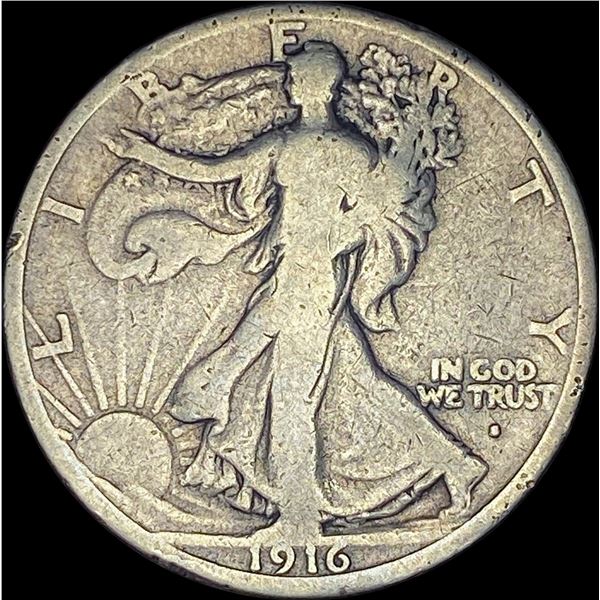 1916-S Walking Liberty Half Dollar NICELY CIRCULATED