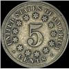 Image 2 : 1867 No Rays Shield Nickel LIGHTLY CIRCULATED