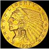 Image 1 : 1925-D Gold $2.5 Indian Head Quarter Eagle CLOSELY UNCIRCULATED