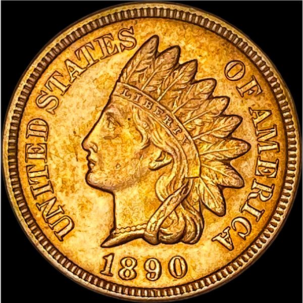 1890 Red Indian Head Cent UNCIRCULATED