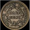 Image 2 : 1853 Braided Hair Half Cent CLOSELY UNCIRCULATED