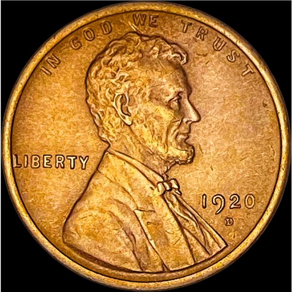 1920-D Red Lincoln Wheat Cent UNCIRCULATED