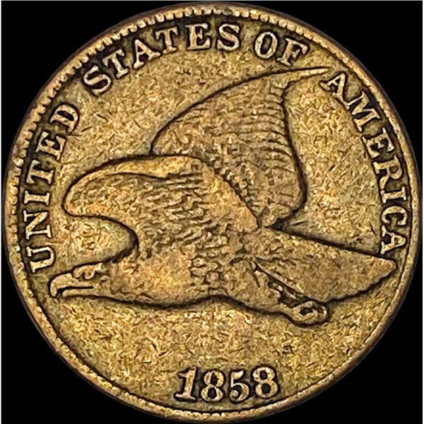 1858 Flying Eagle Cent NEARLY UNCIRCULATED