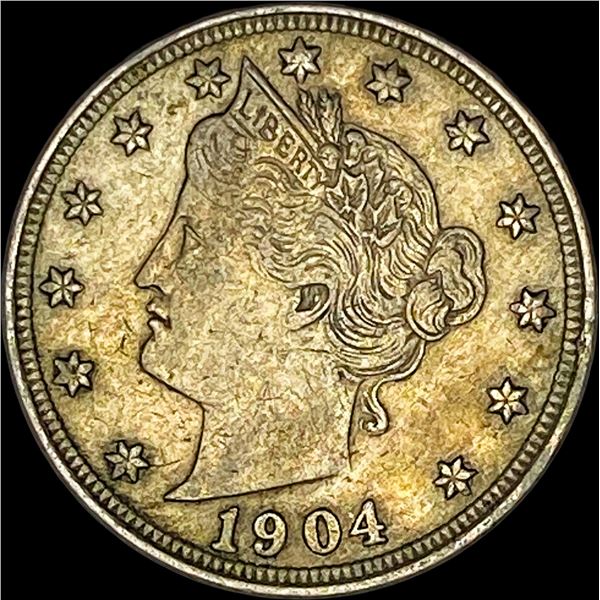 1904 Liberty Head Nickel NEARLY UNCIRCULATED