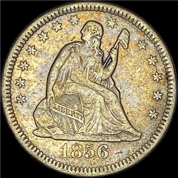 1856-O Seated Liberty Quarter NEARLY UNCIRCULATED