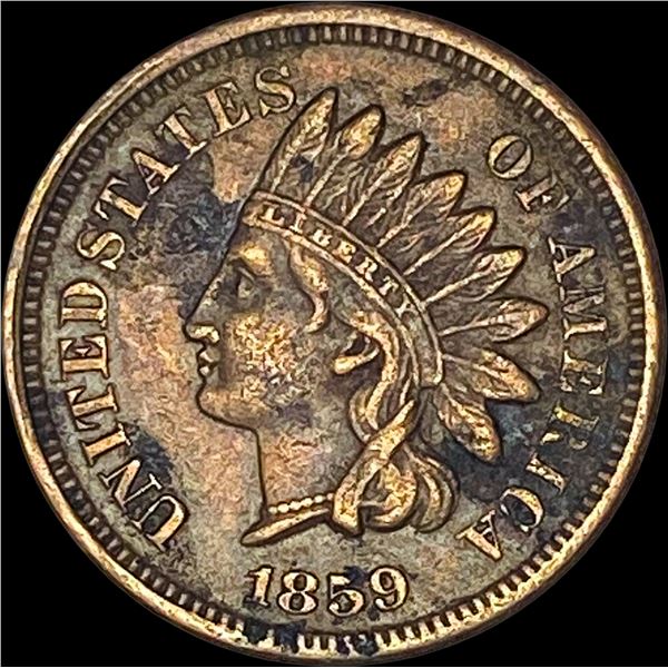 1859 Indian Head Cent NEARLY UNCIRCULATED