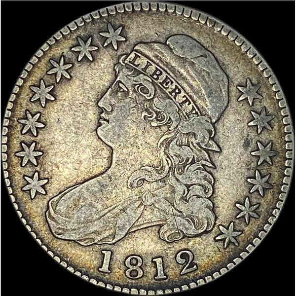 1812 Capped Bust Half Dollar LIGHTLY CIRCULATED