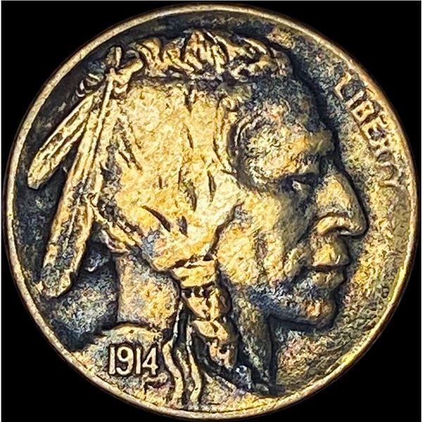 1914-S Buffalo Nickel Five Cents CLOSELY UNCIRCULATED