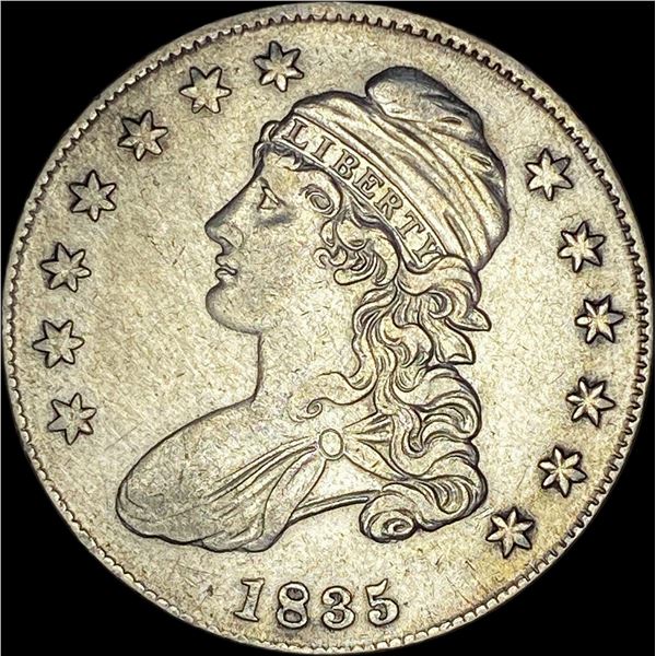 1835 Capped Bust Half Dollar CLOSELY UNCIRCULATED