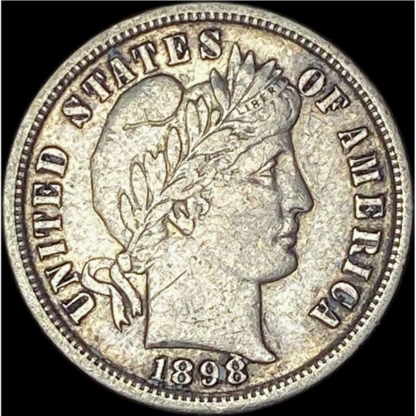 1898-S Silver Barber Dime CLOSELY UNCIRCULATED