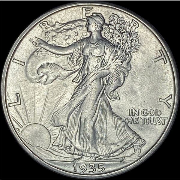 1935-D Walking Liberty Half Dollar CLOSELY UNCIRCULATED