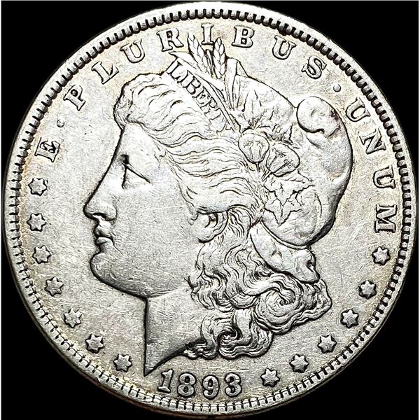 1893 Morgan Silver Dollar NEARLY UNCIRCULATED