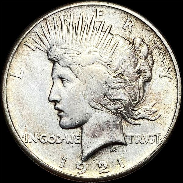 1921 Silver Peace Dollar NEARLY UNCIRCULATED