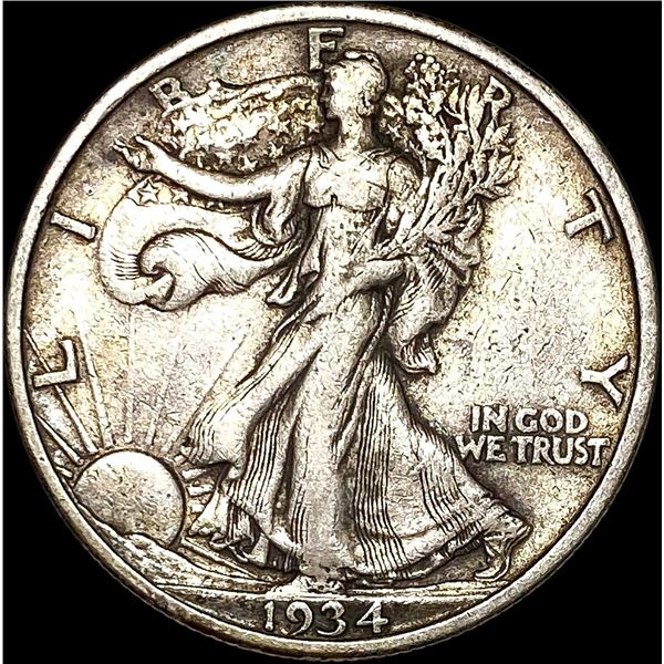 1934-S Walking Liberty Half Dollar NEARLY UNCIRCULATED