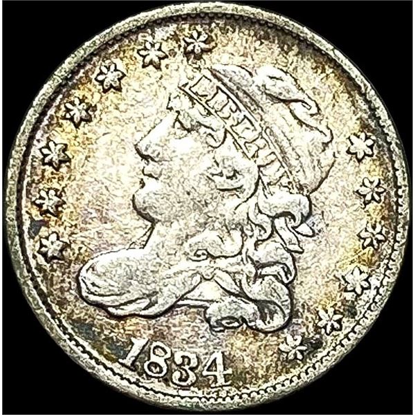 1834 Capped Bust Half Dime LIGHTLY CIRCULATED