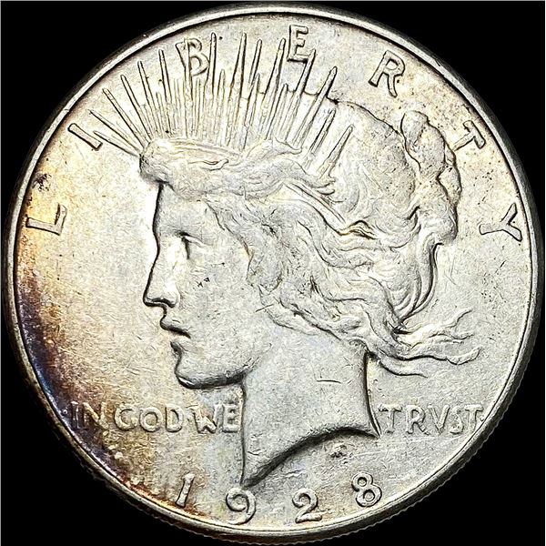 1928-S Silver Peace Dollar NEARLY UNCIRCULATED