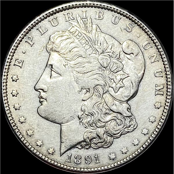 1891-CC PL Silver Morgan Dollar CLOSELY UNCIRCULATED