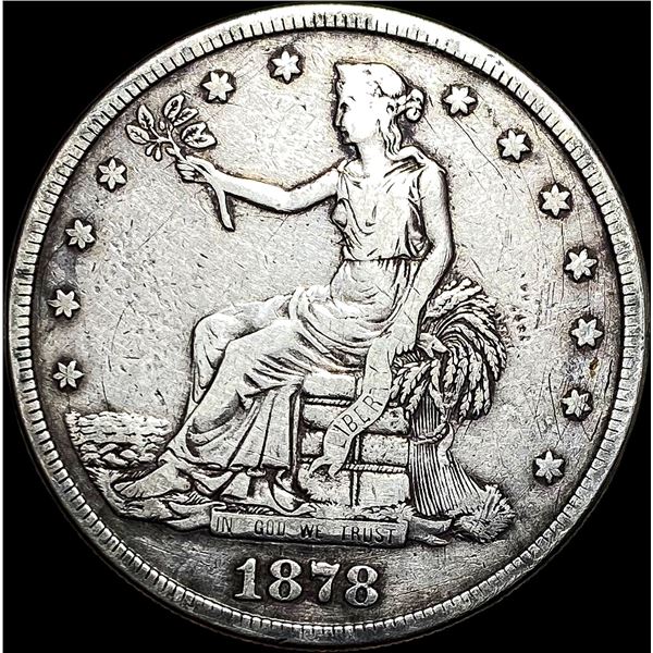 1878-S Silver Trade Dollar NEARLY UNCIRCULATED