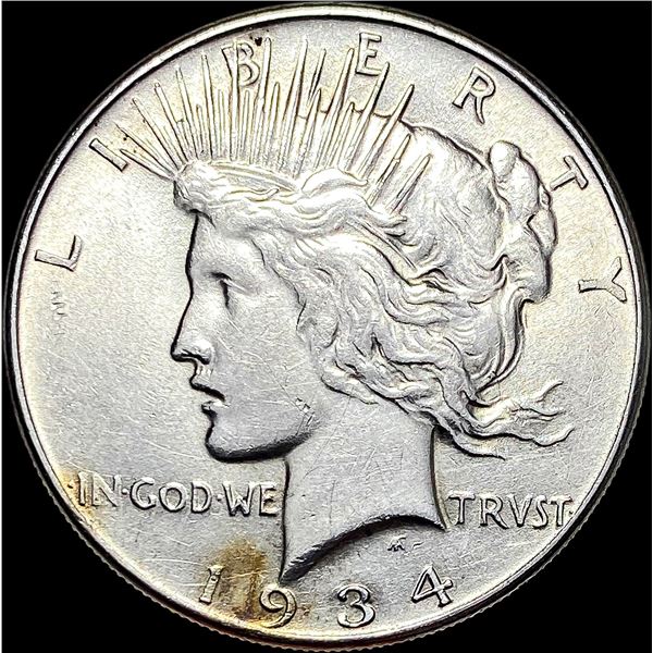 1934 Silver Peace Dollar CLOSELY UNCIRCULATED