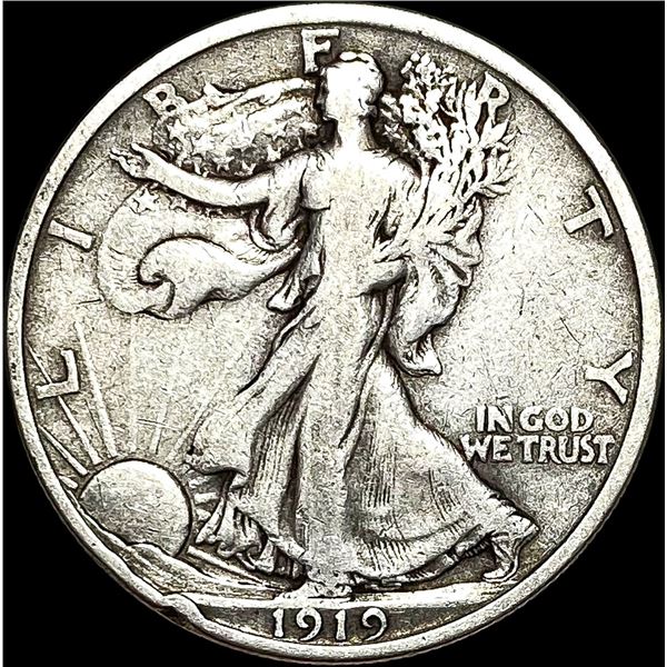 1919 Walking Liberty Half Dollar NICELY CIRCULATED