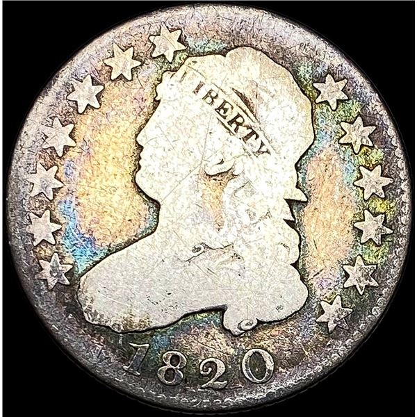 1820 Capped Bust Silver Quarter NICELY CIRCULATED