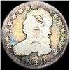 Image 1 : 1820 Capped Bust Silver Quarter NICELY CIRCULATED