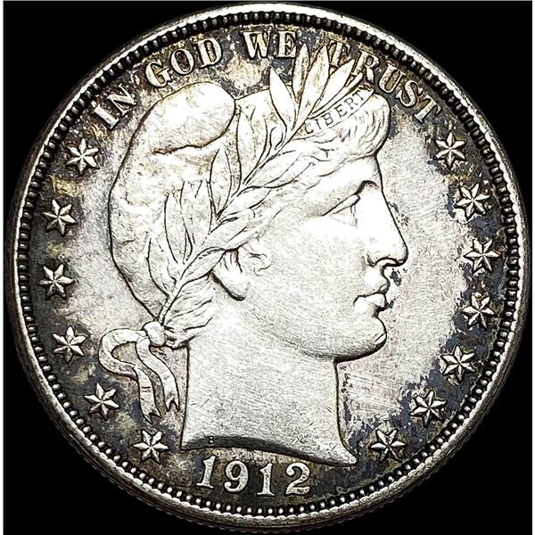 1912 Silver Barber Half Dollar CLOSELY UNCIRCULATED
