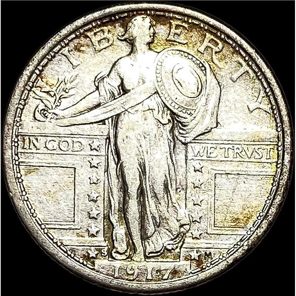 1917-S Type 1 Standing Liberty Quarter NEARLY UNCIRCULATED