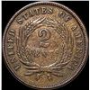 Image 2 : 1865 Two-Cent Piece CLOSELY UNCIRCULATED