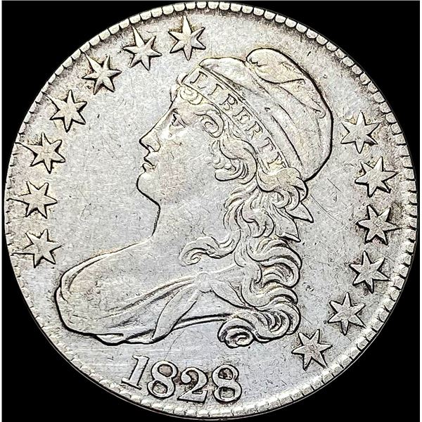 1828 Capped Bust Half Dollar NEARLY UNCIRCULATED