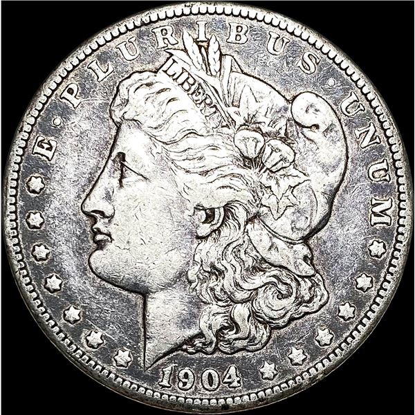 1904 Silver Morgan Dollar CLOSELY UNCIRCULATED